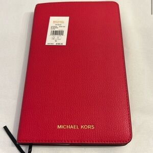 Michael Kors Brand New Red Leather Notebook